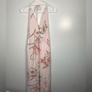 Simplee Apparel Pink Floral Maxi Dress